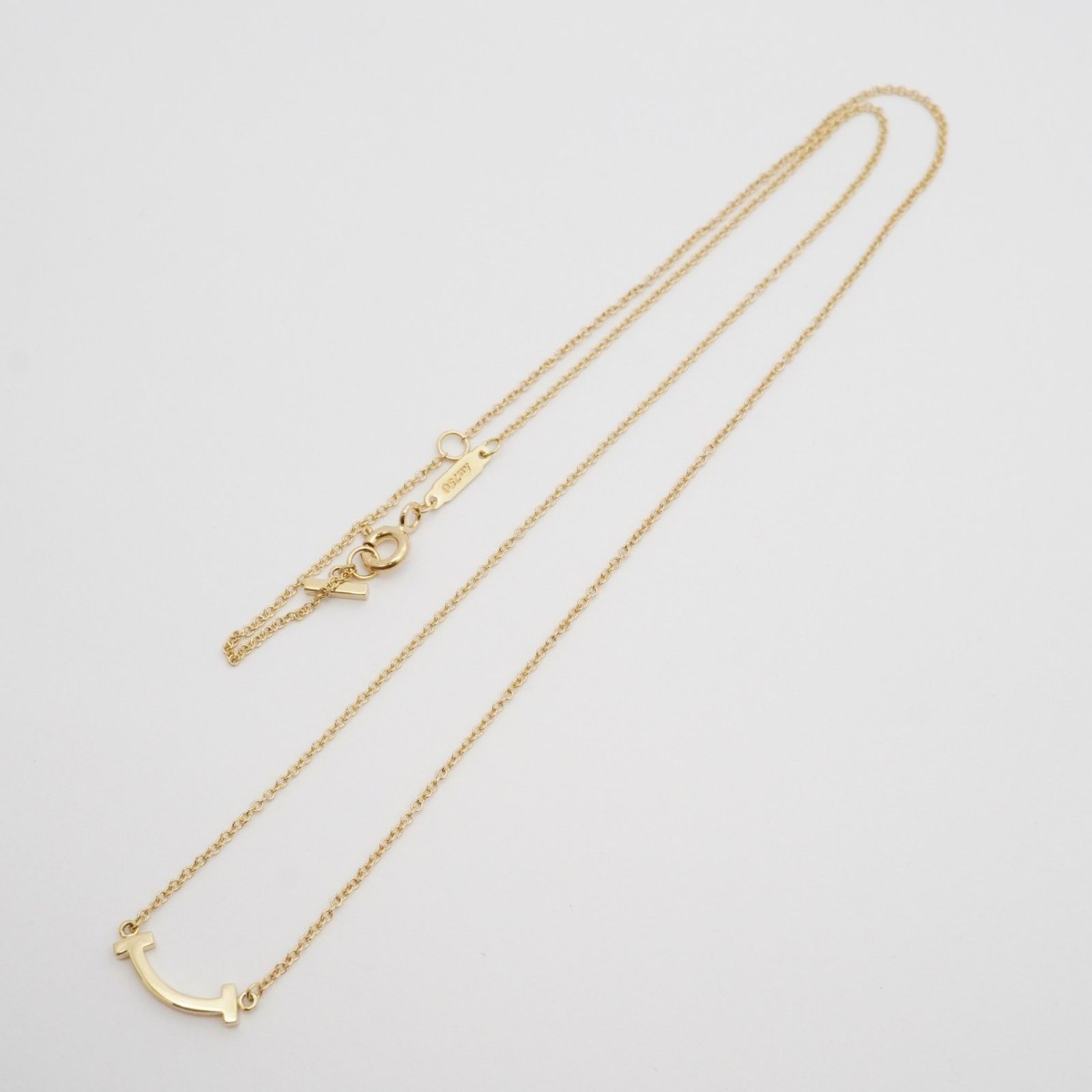 ティファニー、Tスマイルミニ18KYG ティファニー(Tiffany) ティファニー ネックレス Tスマイル ミニ