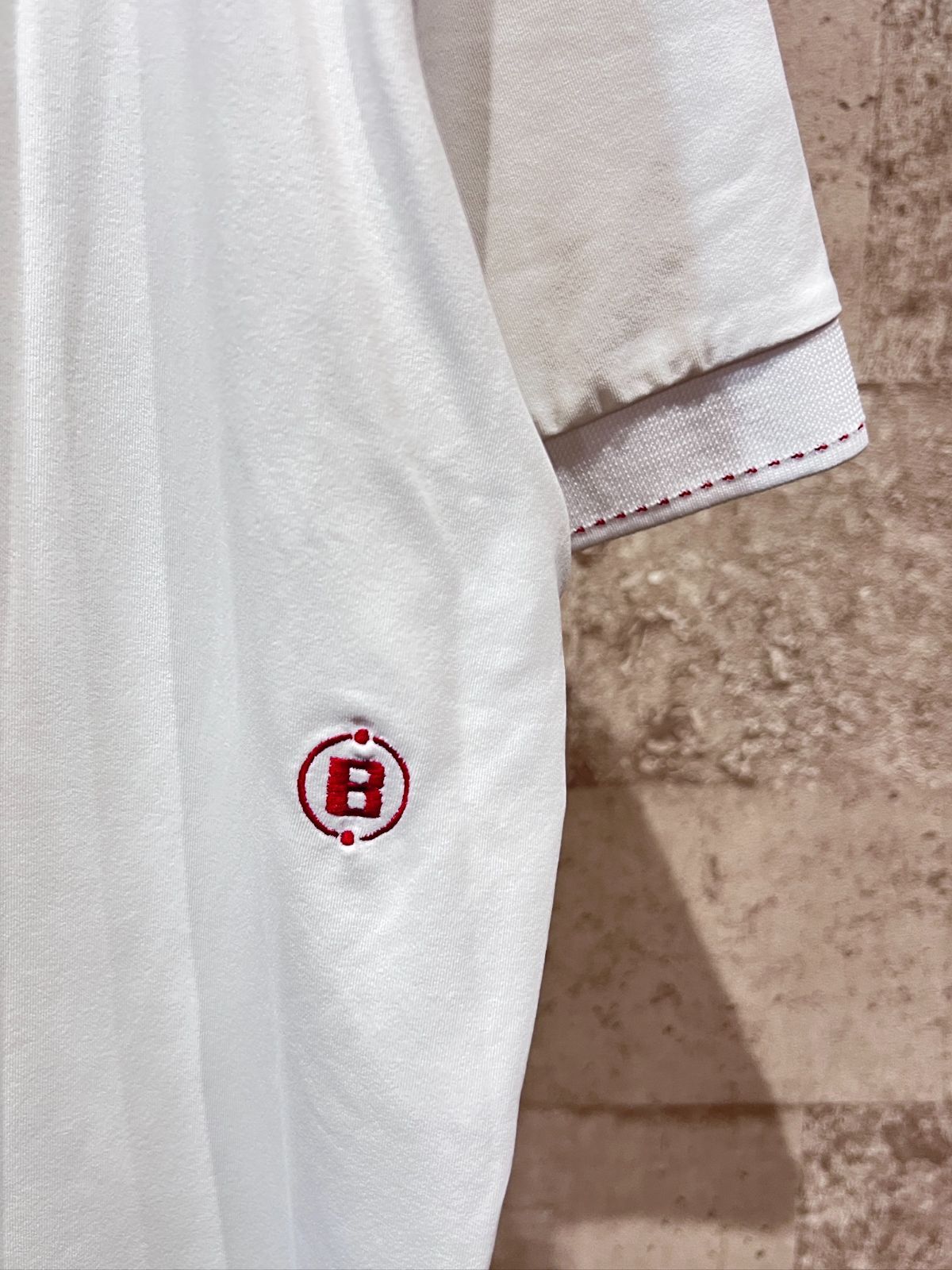 BRIEFING - 美品 ブリーフィング ゴルフ UV ベーシック ポロシャツ XL ストレッチ ドライ BRIEFING GOLF ホワイト MEN’S BASIC POLO 美品 ブリーフィング ゴルフ UV ベーシック ポロシャツ XL