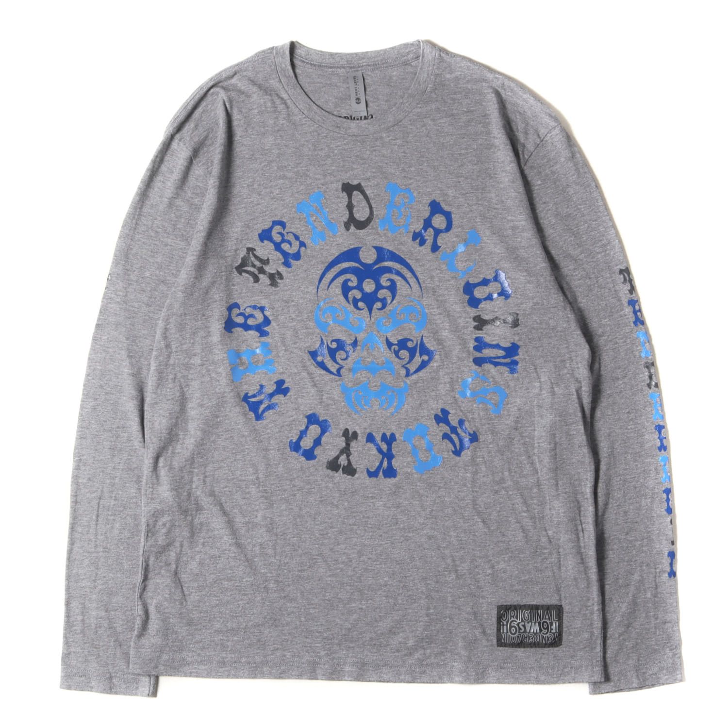 TENDERLOIN テンダーロイン Tシャツ サイズ:L 22SS ボルネオスカル ロングスリーブTシャツ LONG SLEEVE TEE BS アッシュグレー トップス カットソー 長袖【メンズ】