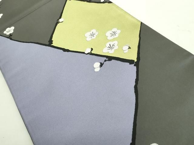 平和屋着物■極上　世界的人形師　辻村寿三郎　ジュサブロー　六通柄袋帯　枝梅　逸品　DZAA8792kh5 平和屋着物□極上 世界的人形師 辻村寿三郎 ジュサブロー 六通柄袋帯