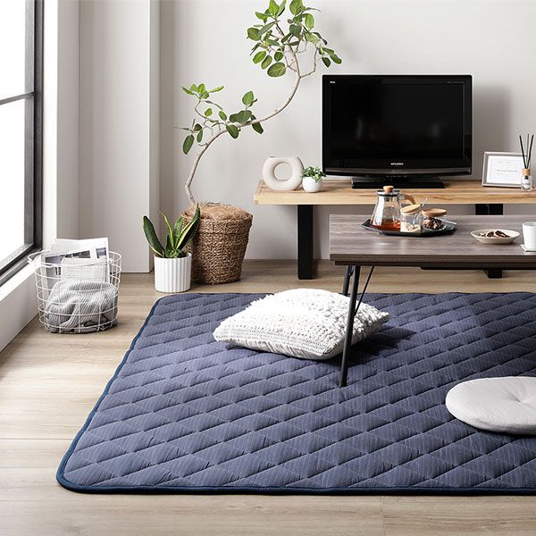 こたつ敷き布団 こたつマット ラグ カーペット 正方形 190x190cm