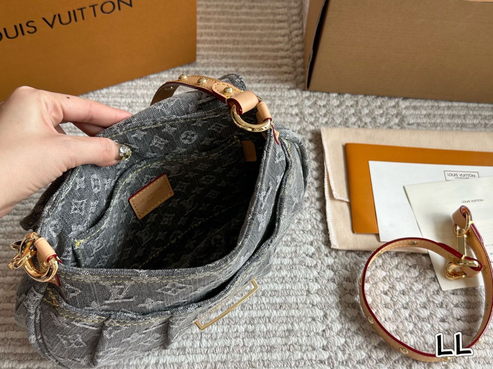 今日特価】LV Denim Sunset Underarm Bag - LV デニム サン