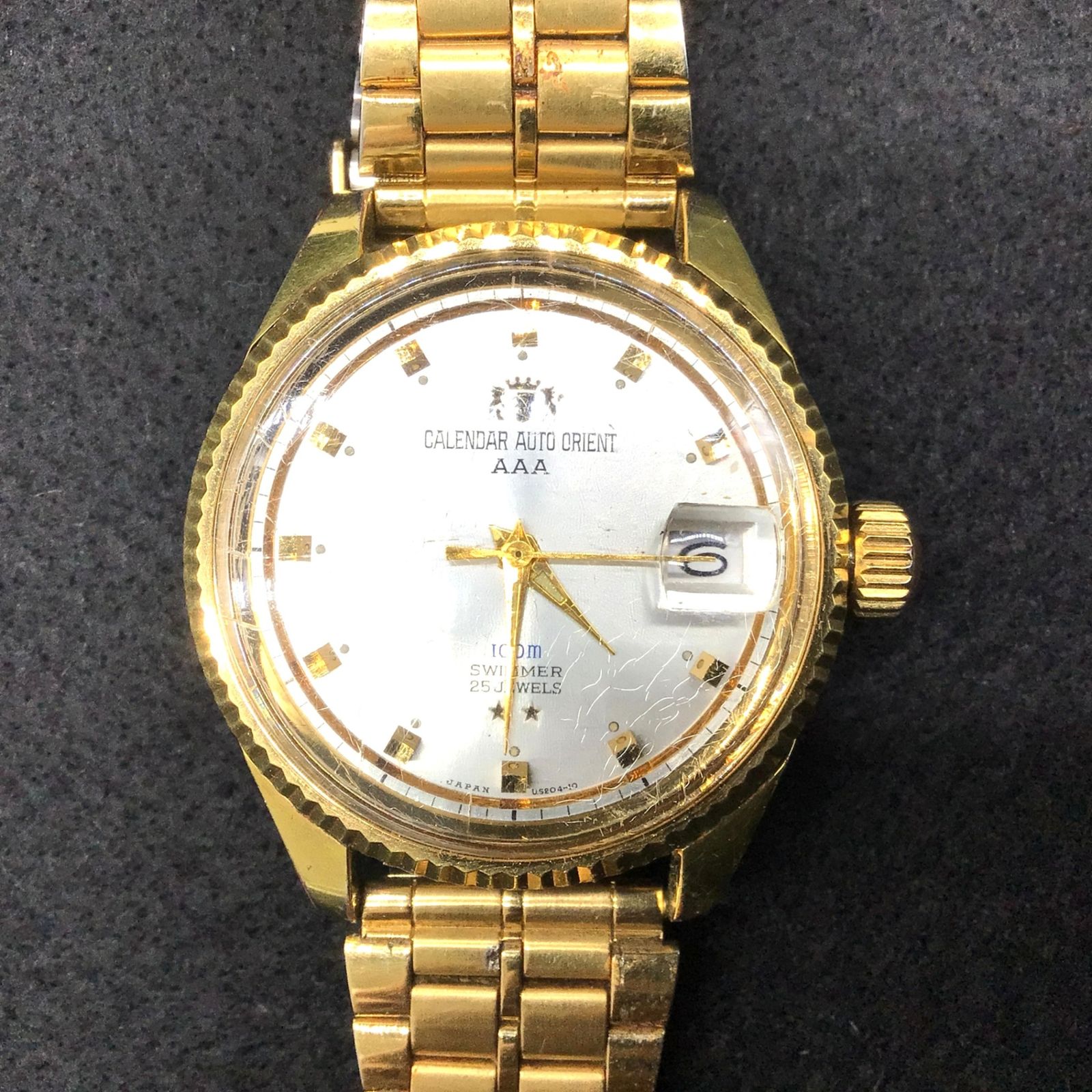 3611 【稼働品】ORIENT オリエント AAA スイマー F222904 25石 自動 