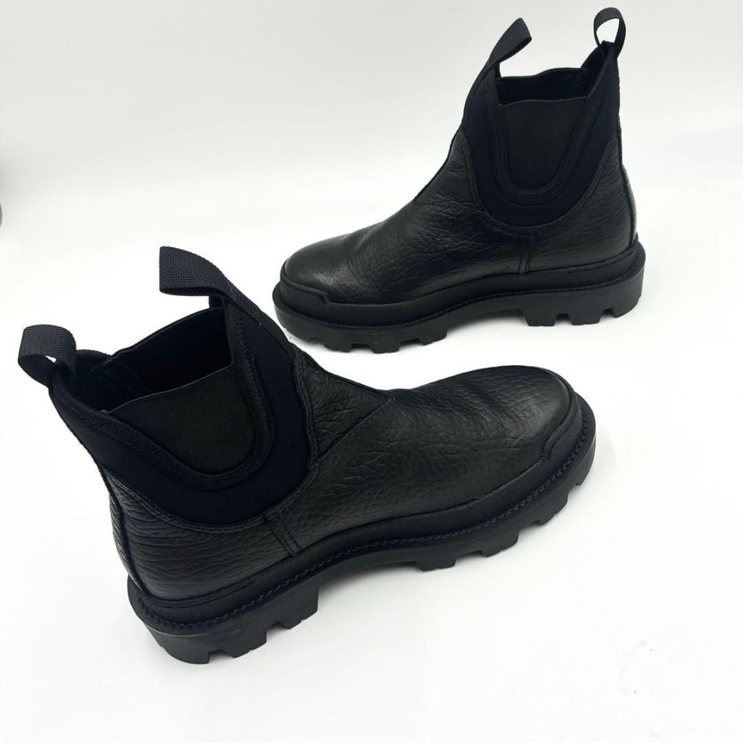  PRADA プラダ モノリス ブーツ レザー シボ サイドゴア ブラック サイドゴアブーツ ブーツ 革靴