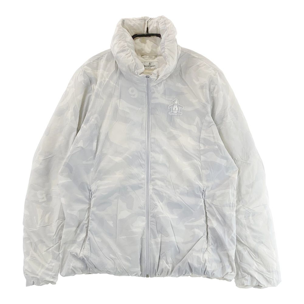 サイズ L MUNSING WEAR マンシングウェア ダウンジャケット カモフラ柄 グレー系 240101365230 ゴルフウェア レディース ストスト