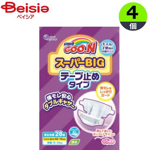 大王製紙 グ－ンスーパービッグ28枚&times;4パック ケース販売