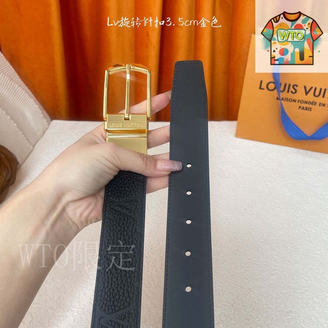 美品 レア物 LOUIS VUITTON ルイヴィトン レザー 革 ベルト 今日特価】Louis Vuitton ルイヴィトン レザーベルト - メルカリ