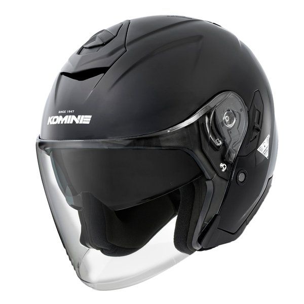 【新品】KOMINE  コミネ バイク用 FL コンポジット FRP ジェットヘルメット  グロスブラック/XLサイズ HK-172/Gloss Black/XL (2589253)