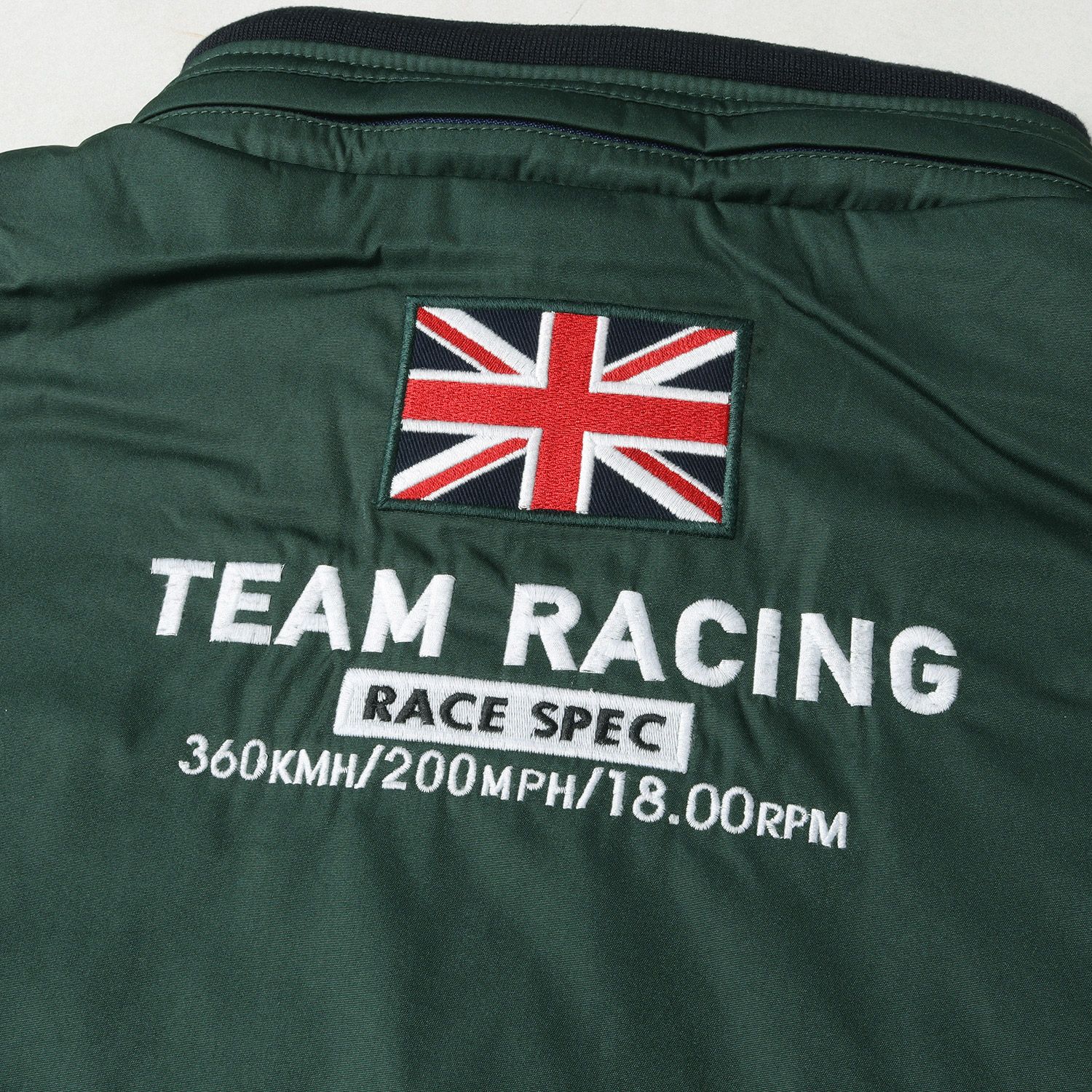 POLO Ralph Lauren ポロ ラルフローレン ジャケット サイズ:BOYS XL(メンズM位) RL1 TEAM RACING ビッグポニー ジップ 中綿ジャケット グリーン アウター ブルゾン 上着【メンズ】