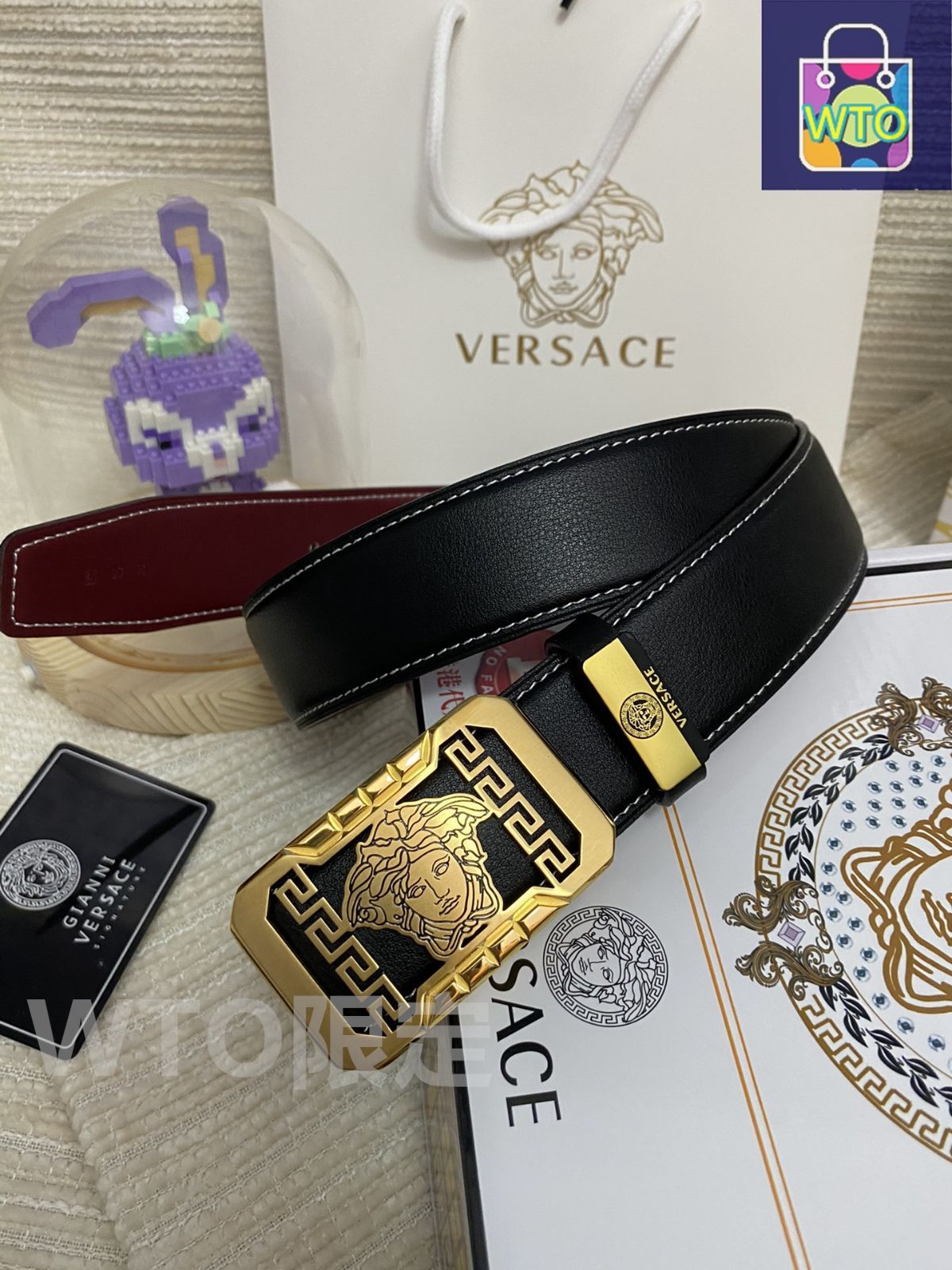 極美品⭐︎VERSACE ベルト ヴェルサーチェ 国内購入品 今日特価】VERSACE ヴェルサーチ ベルト-1 - メルカリ