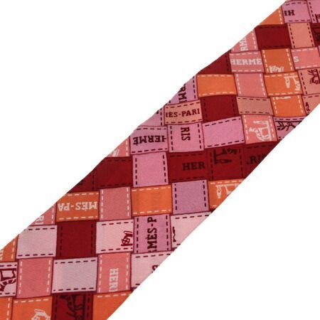送料無料 【中古】 美品 エルメス HERMES ツイリー スカーフ チェック