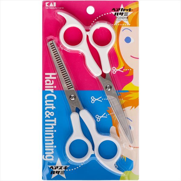 まとめ買い-6点セット ＫＱ２００８ ＫＱサンパツ 散髪ハサミセット 貝印 美容小物