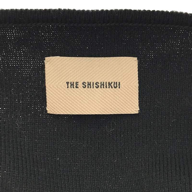 THE SHISHIKUI / シシクイ | 細畝 コットンリブ ショート丈 カーディガン | S | ブラック | レディース THE SHISHIKUI / シシクイ | 細畝 コットンリブ ショート丈