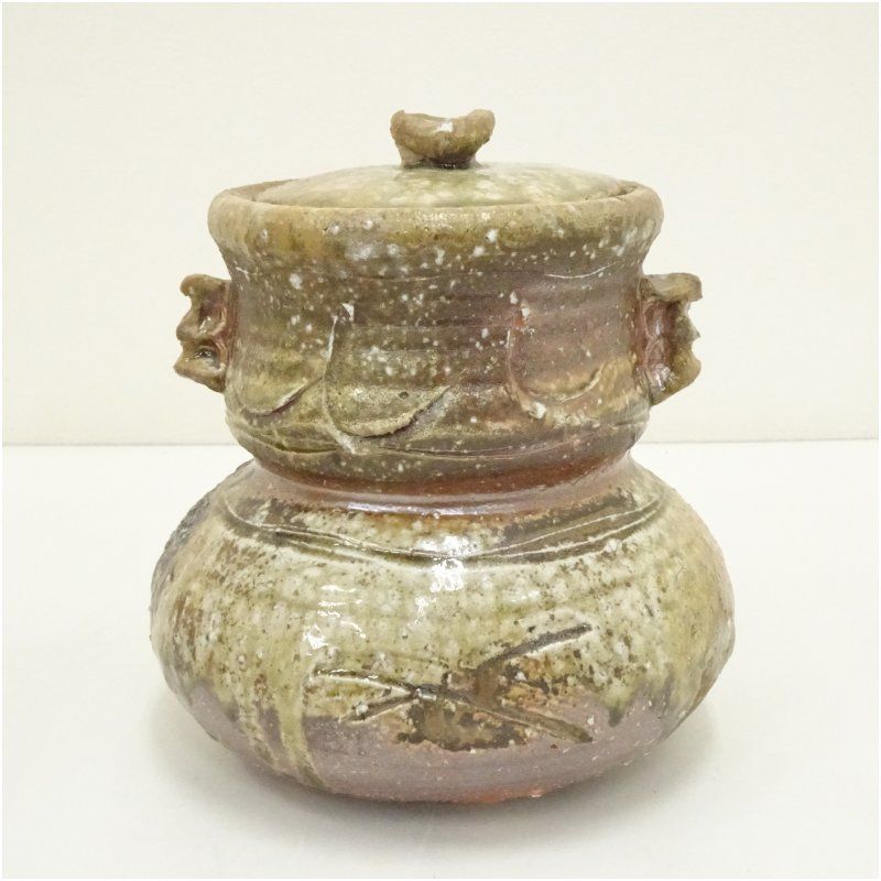 Ｐ７４３　P869  ２点！！『高橋楽斎造』『南蛮丸形水指』　共箱　茶道具 P743 P869 2点！！『高橋楽斎造』『南蛮丸形水指』 共箱 茶道具