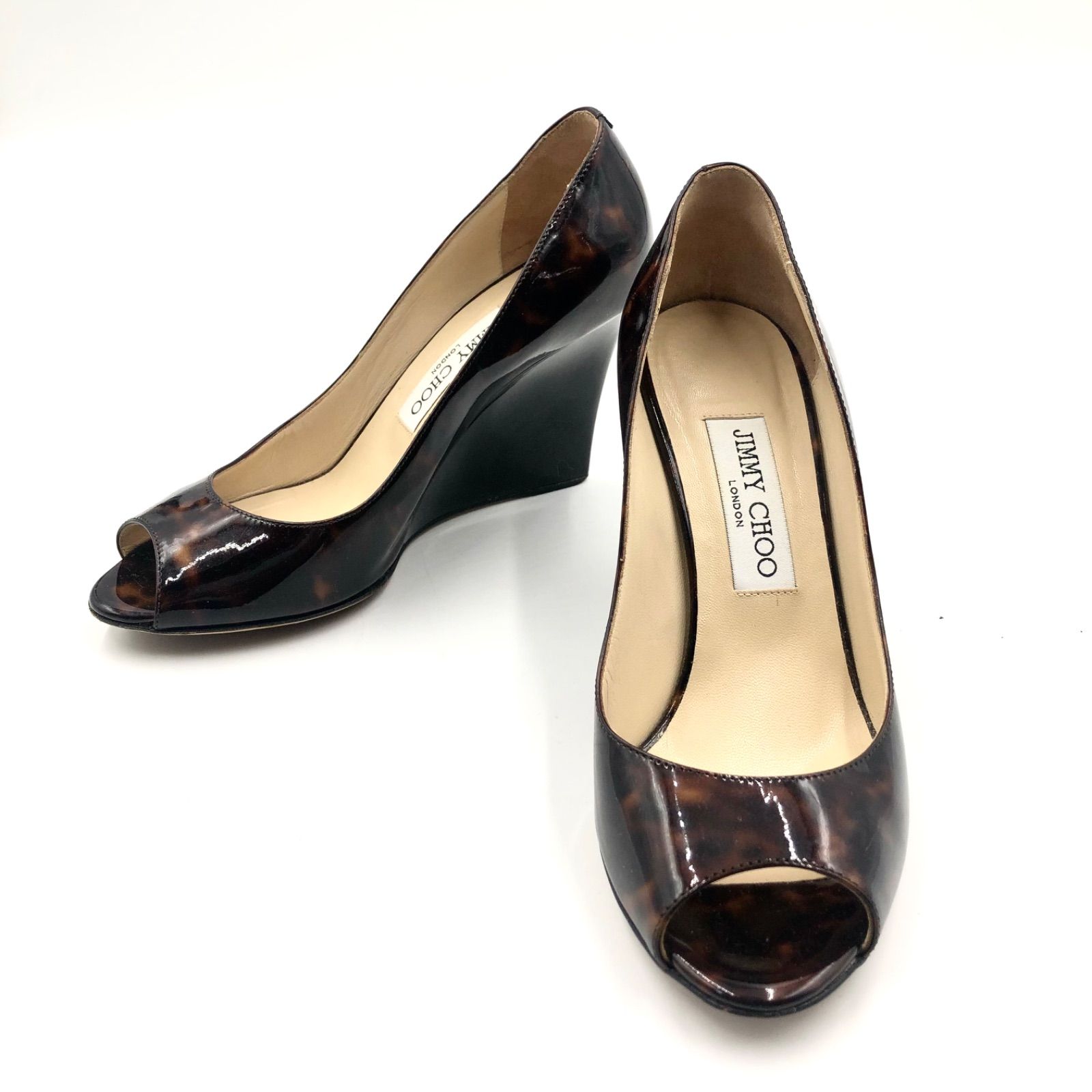 jimmy choo 美品 ウェッジソール オープントゥ jimmy choo 美品 ウェッジソール オープントゥ