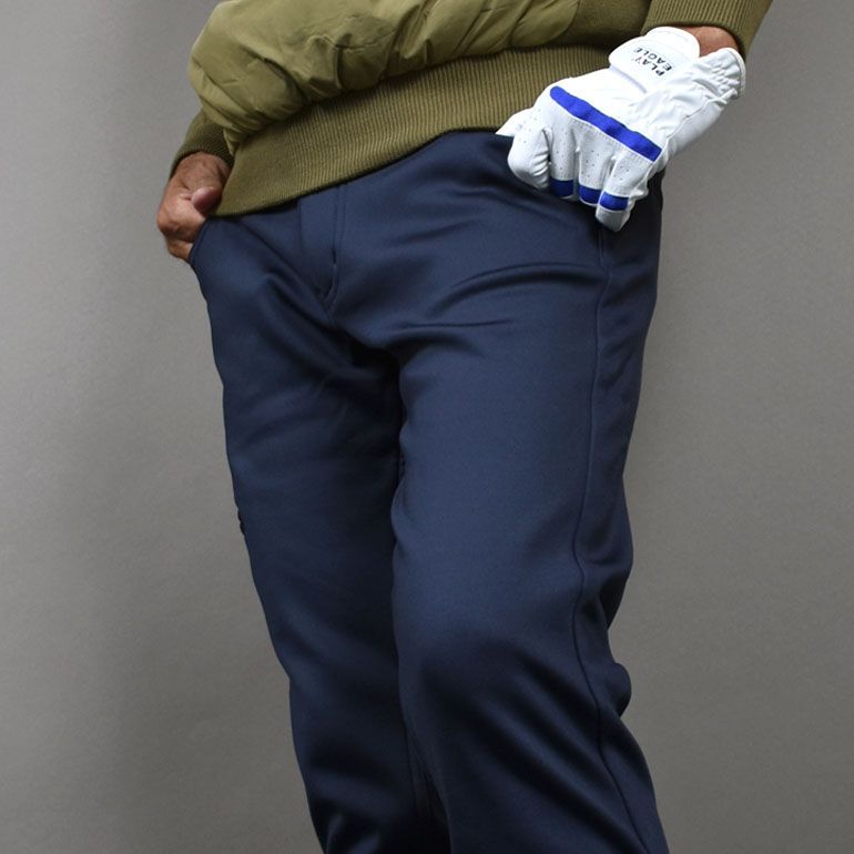 【L】秋冬 プーマ ゴルフ 保温 裏フリース ボンディング テーパードパンツ 紺 L】秋冬 プーマ ゴルフ 保温 裏フリース ボンディング テーパード