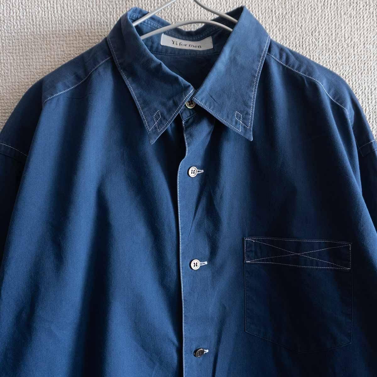 Y's ヨウジヤマモト 美品】Y's for men【ボックスシルエット シャツ 】 YOHJI