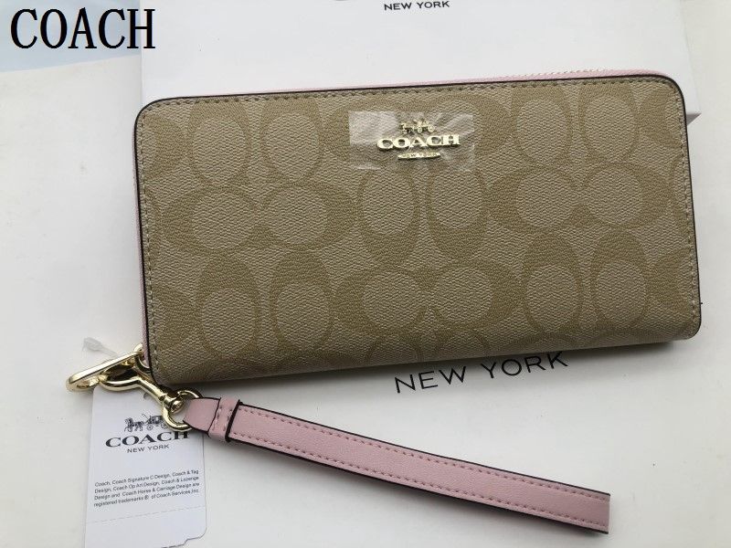 COACH 財布 コーチ 長財布 レディース  シグネチャー アコーディオンラウンドジップウォレット財布 贈り物076C C4452新品 未使用  xj0001