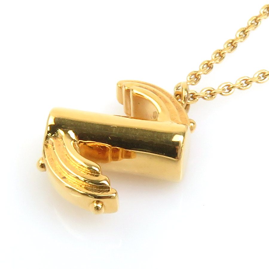 極美品】ルイヴィトン ネックレス LV＆ME イニシャルS ゴールド 極美品