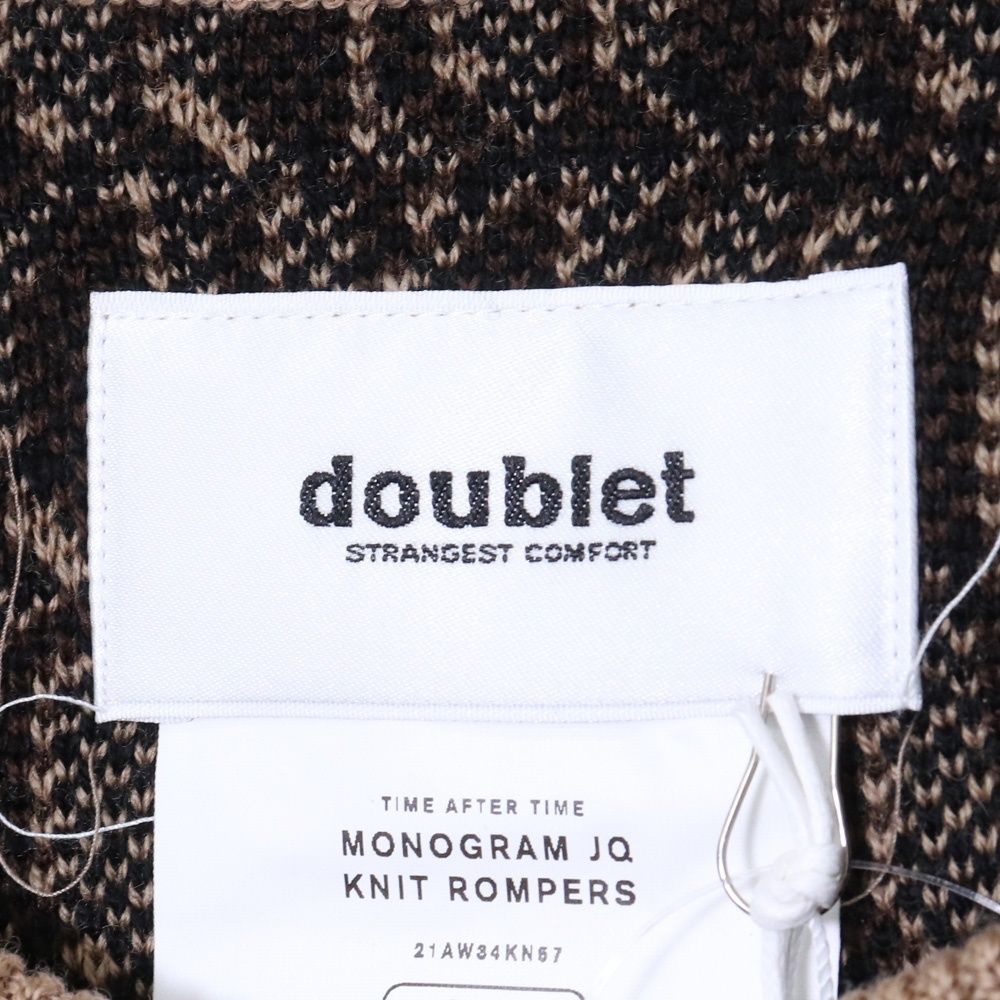 DOUBLET MONOGRAM JQ KNIT ROMPERS Sサイズ