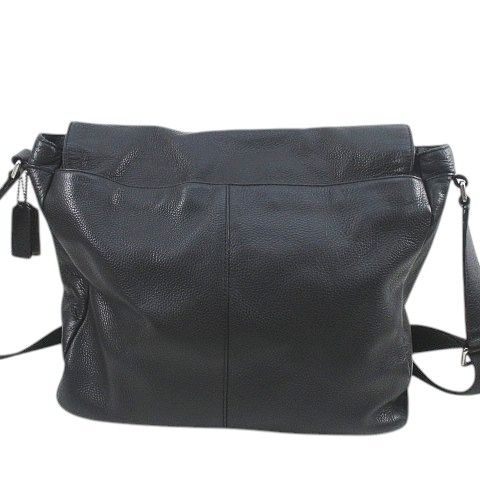 美品　COACH コーチ　ショルダーバッグ　メッセンジャー　レザー　ブラック 美品 コーチ COACH ショルダーバッグ メッセンジャー ブラック