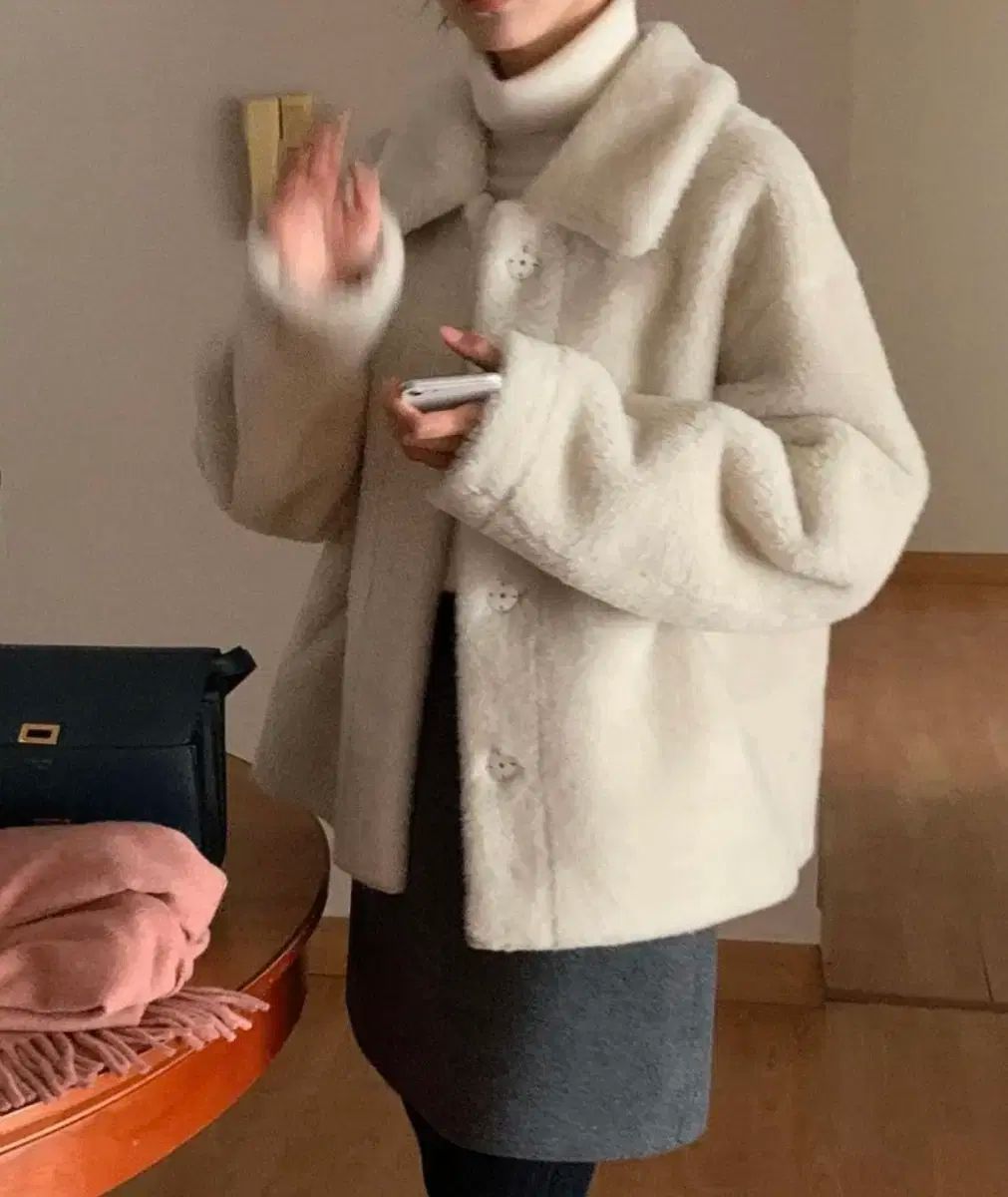 ジーン ブラン Shearling ムートン シープスキン KARA ジャケット