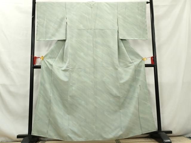 平和屋着物□上質な小紋 花間道 黒地 正絹 逸品 未使用 DAAT8657zy