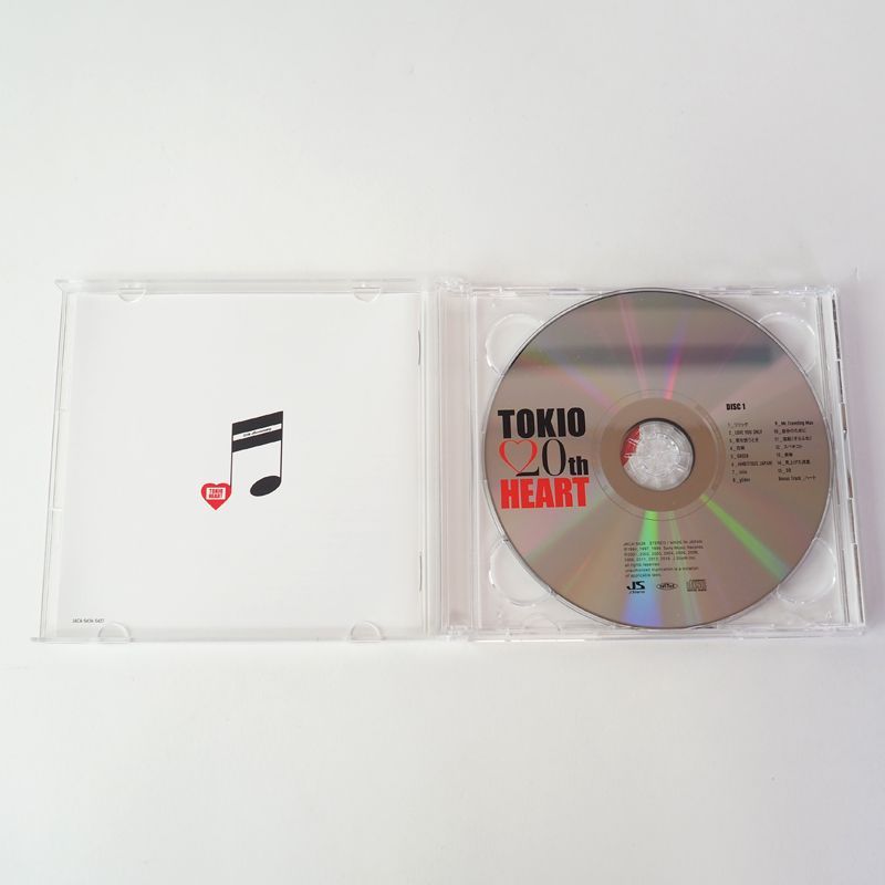 帯付] TOKIO HEART（デビュー20周年記念アルバム）ベスト盤 JACA
