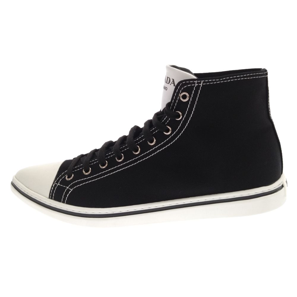 PRADA (プラダ) 21SS コットンギャバジン ポインテッドトゥ ハイカット 
