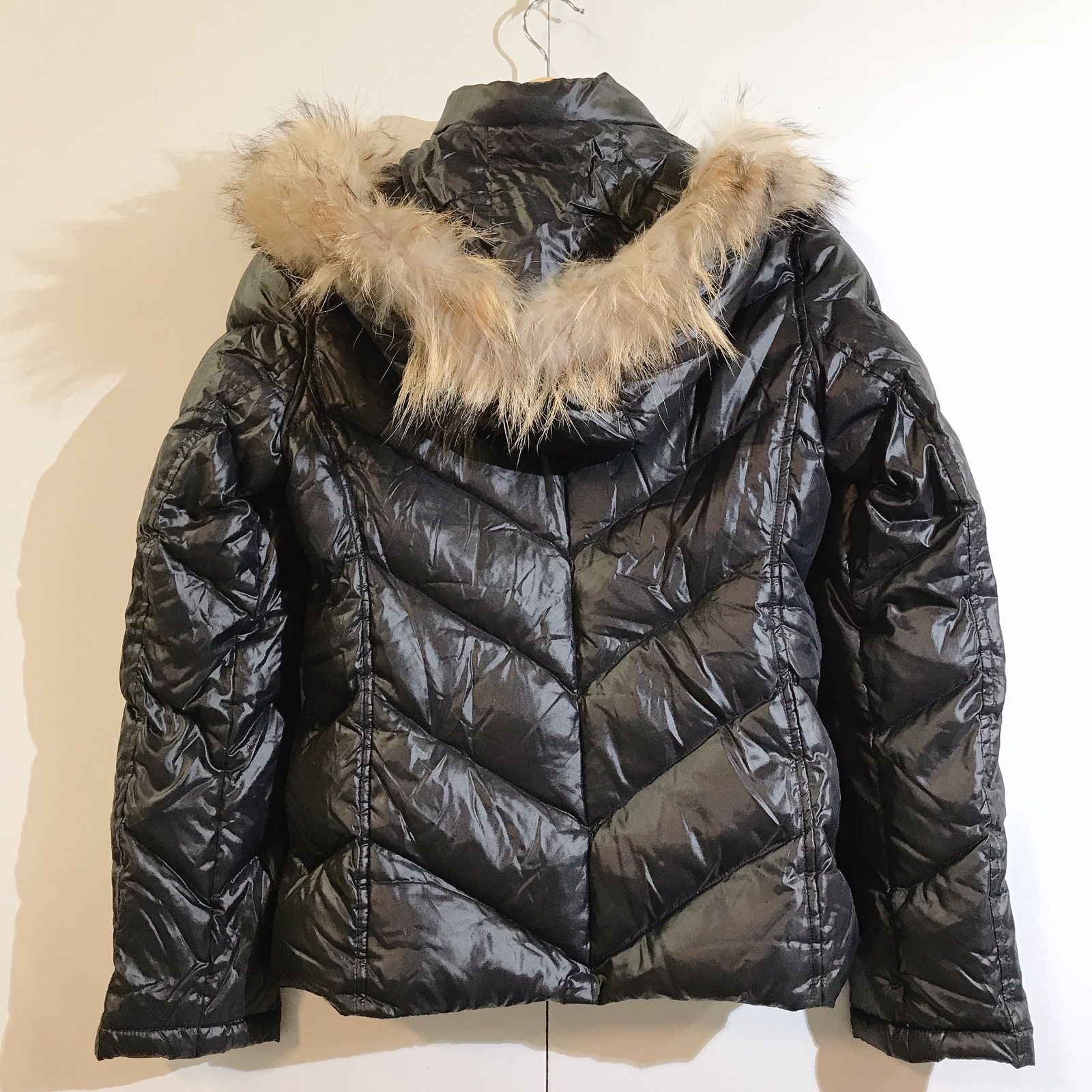 美品】FRED PERRY フレッドペリー ダウンジャケット 黒 ブラック 