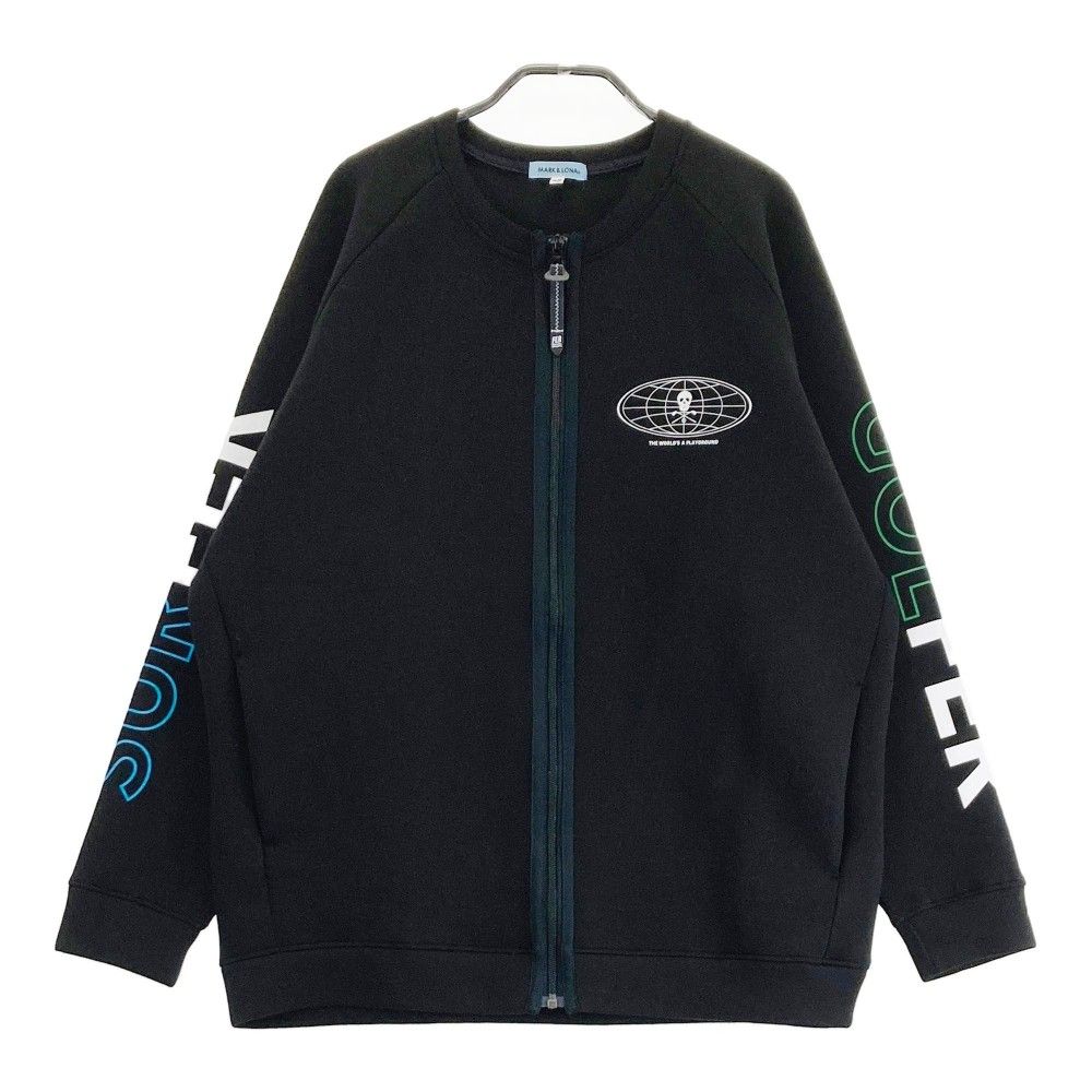 サイズ 48 MARK-LONA マークアンドロナ 2025年 ダンボールニット ジップジャケット ブラック系 240101417892 ゴルフウェア メンズ ストスト