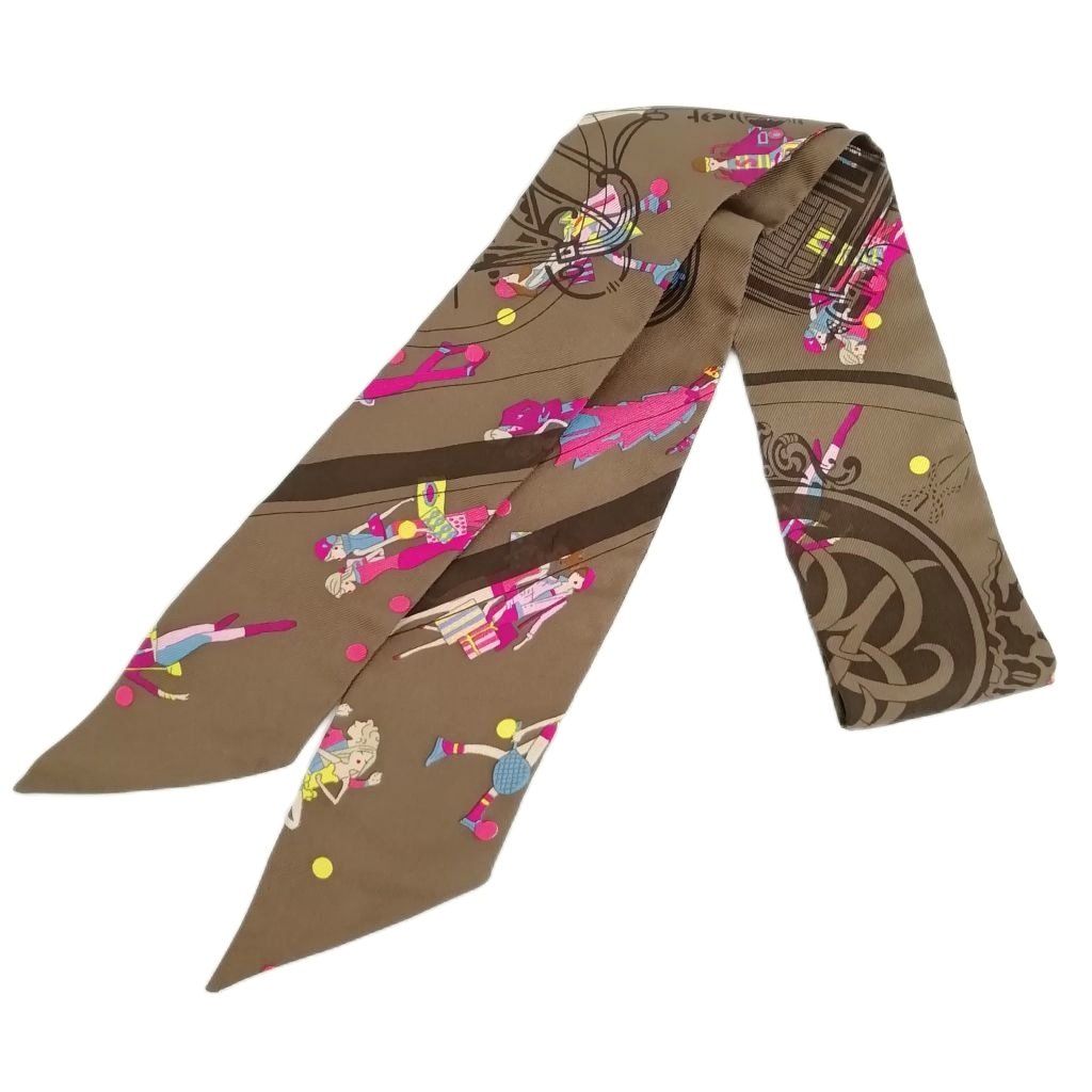 エルメス HERMES レディース 63マスの世界旅行 ツイロン ツイリー