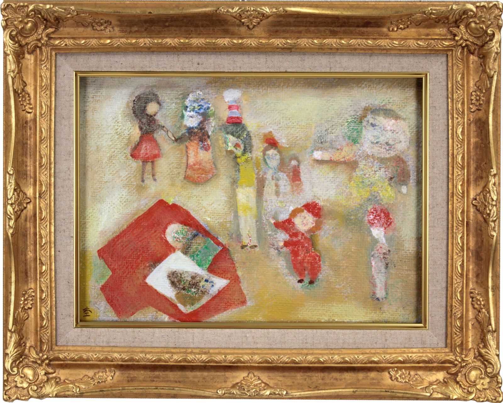 杢田たけを『幻想』油彩画【真作保証】 絵画 - メルカリ
