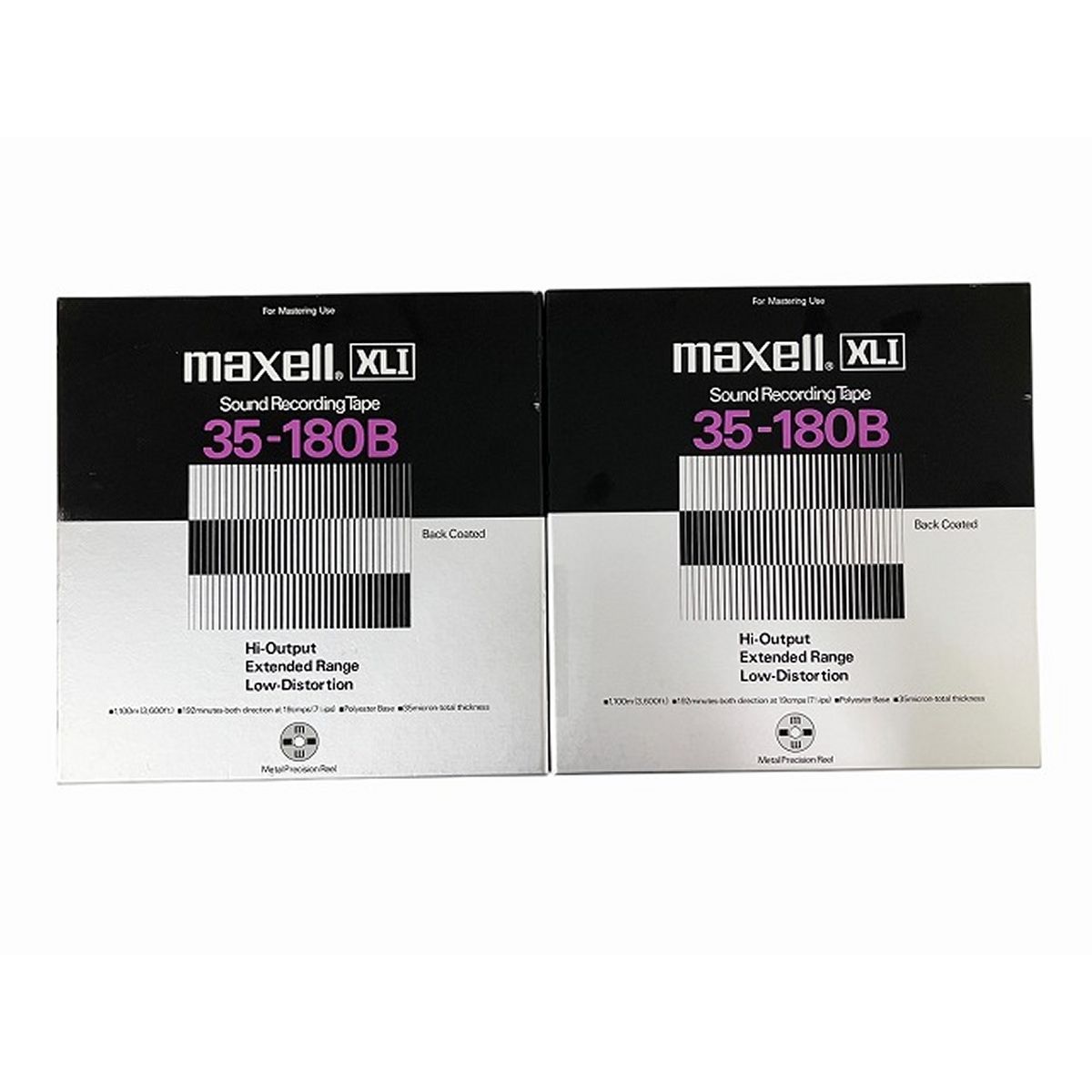 maxell XLI 35-180B オープンリールテープ メタルリール 空リール 2枚セット マクセル O10427811