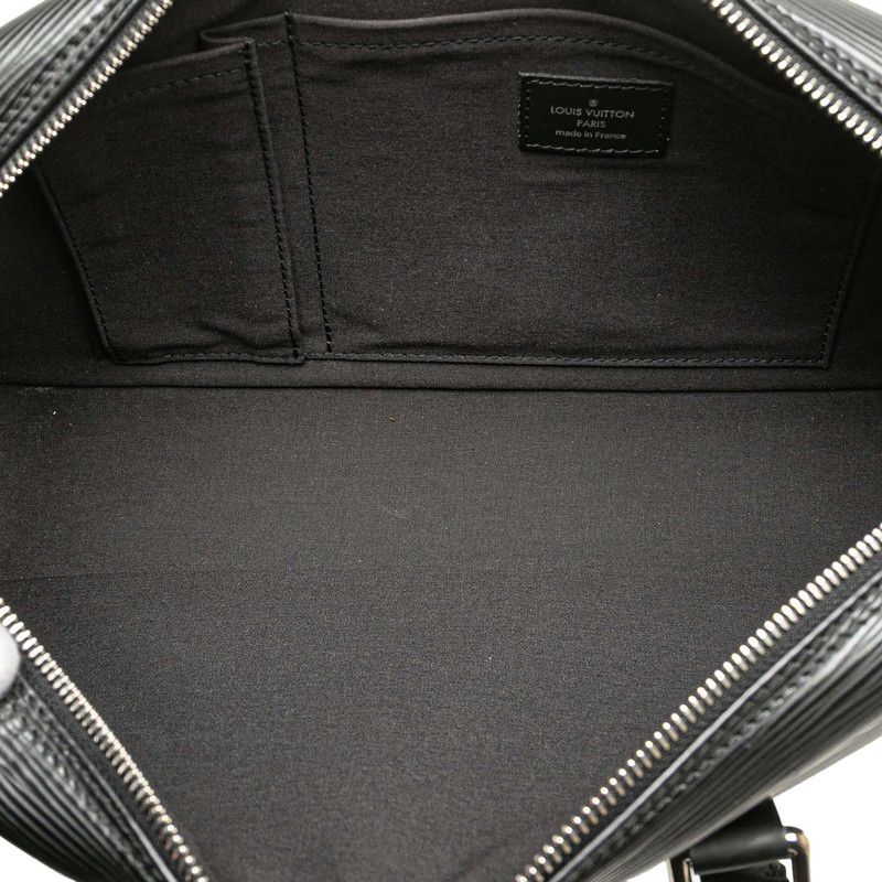 Louis Vuitton 美品 黒 エピ ヴィヴィエンヌロン ハンドバッグ LOUIS VUITTON ヴィヴィエンヌロン ハンドバッグ エピ ノワール
