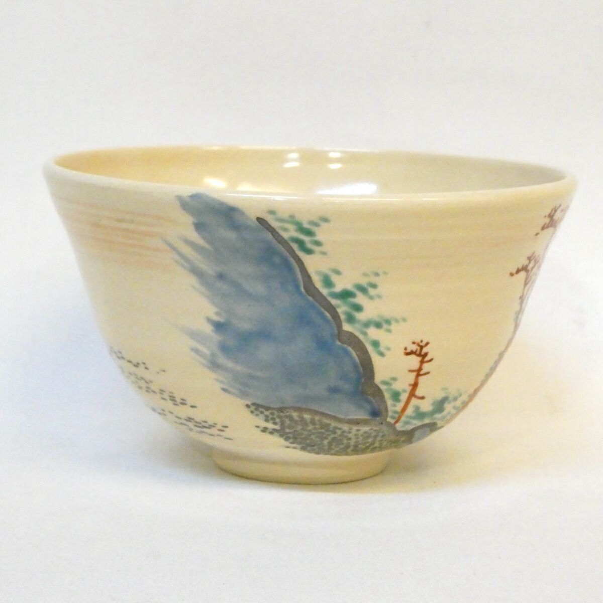 千家十職】平安 十六代 永楽善五郎（即全）作 仁清写 茶碗 葛屋の絵