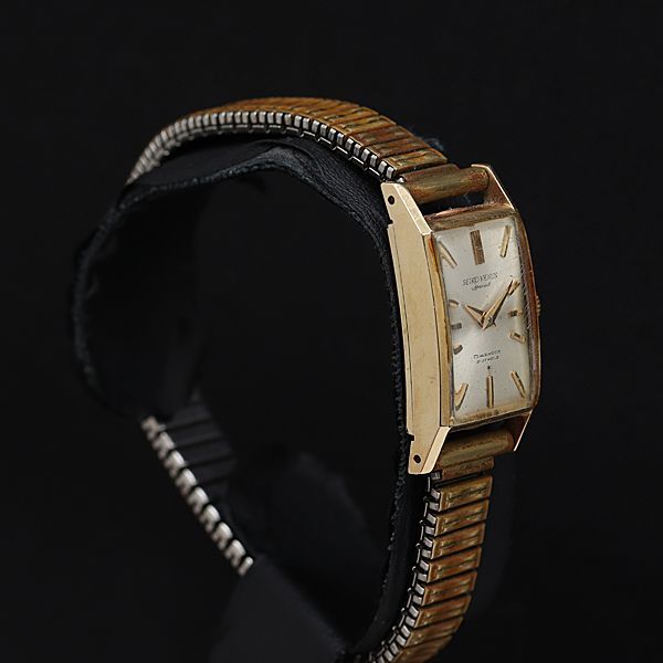 稼動 セイコー 11-8370 手巻き シルバー文字盤 ヴィンテージ