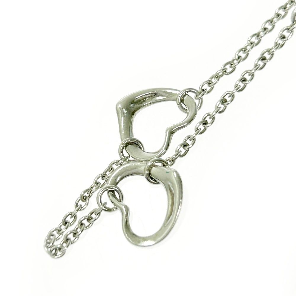 美品 ティファニー 5P オープンハート ブレスレット シルバー SV925刻印 TIFFANY&Co. ティファニー 5P オープンハート ブレスレット シルバー