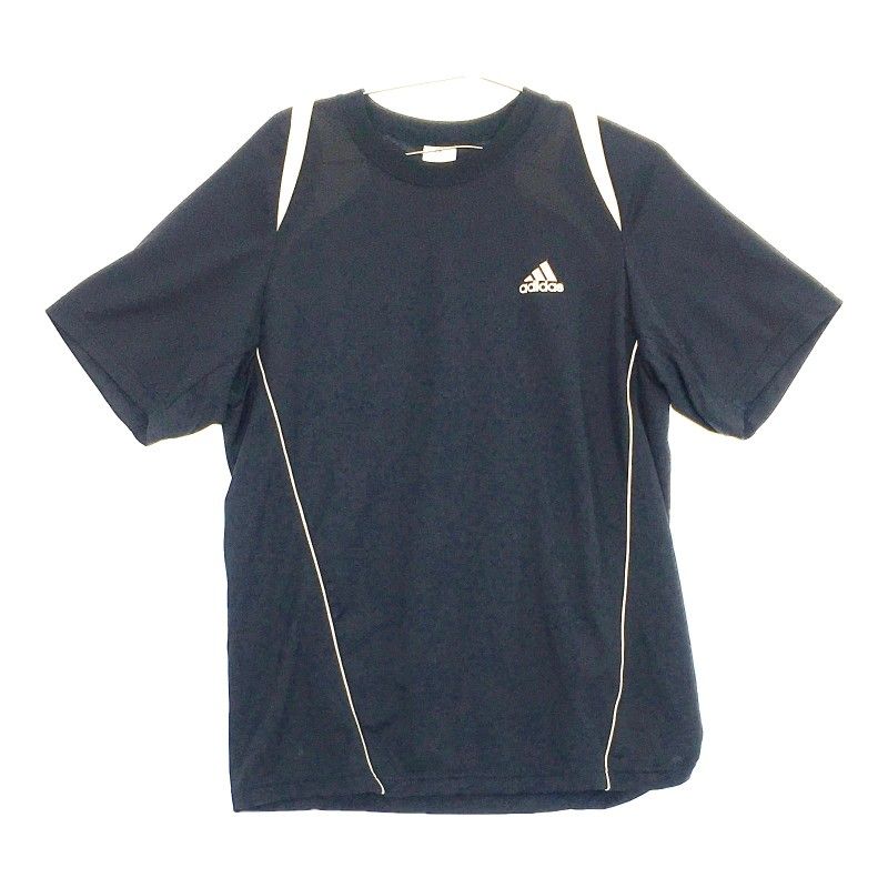 05463】訳アリ品 adidas アディダス Tシャツ L ネイビー 紺 スポーツ