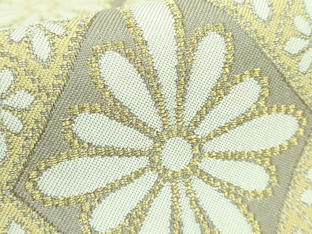 平和屋本店□最高級 人間国宝 北村武資 煌彩錦 六通柄袋帯 花菱紋 金糸  