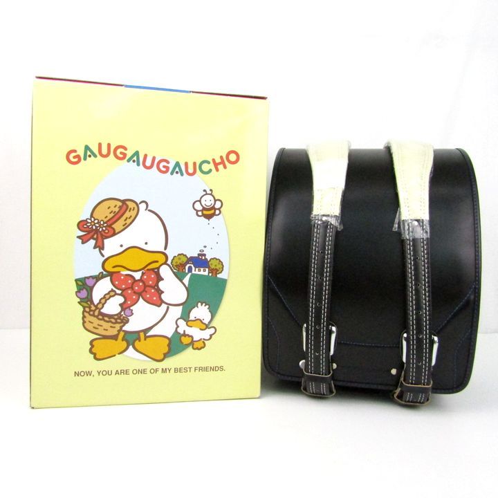 ランドセル 牛本革 レザー ブラック 黒 ブルーステッチ キッズ 男の子用 school bag