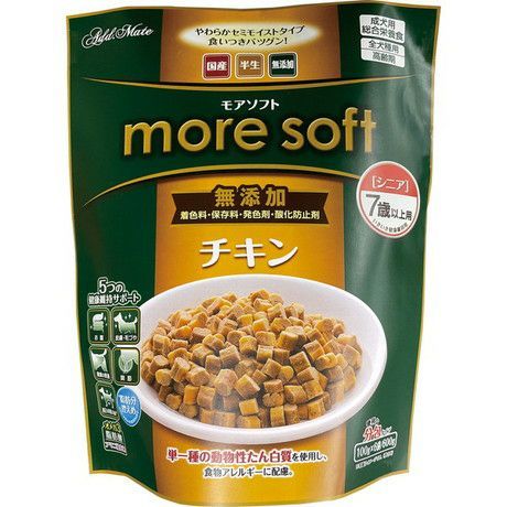 同梱不可 6個セット ペティオ Add.Mate moresoft チキンシニア 600g