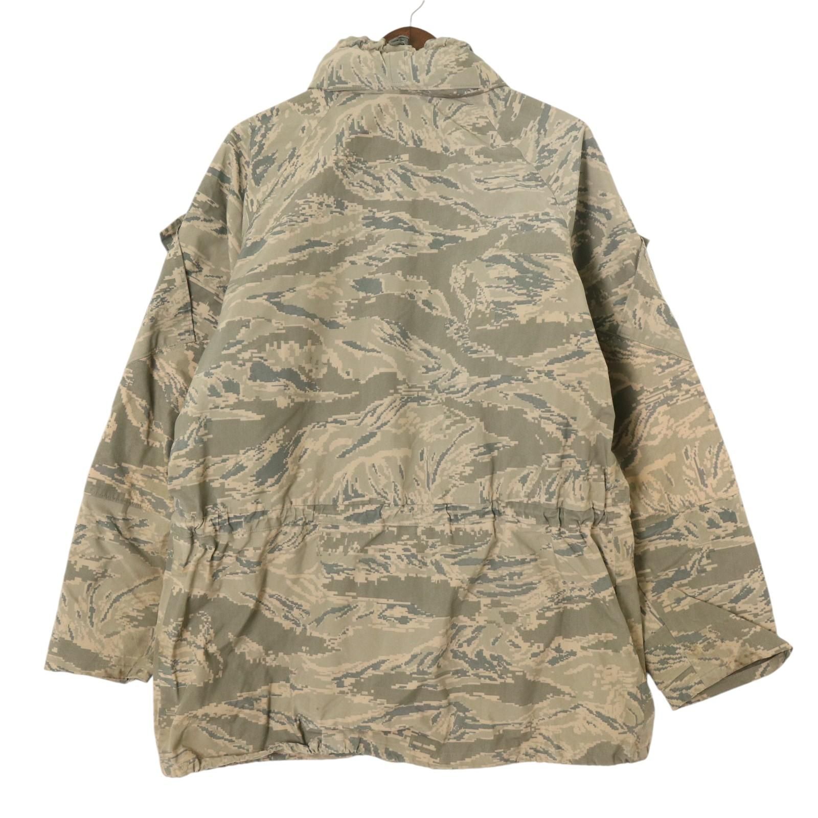 00年代 米軍実物 U.S.AIRFORCE APECS GORETEX パーカージャケット ABUカモ (メンズ MEDIUM LONG) 中古 古着 A1563