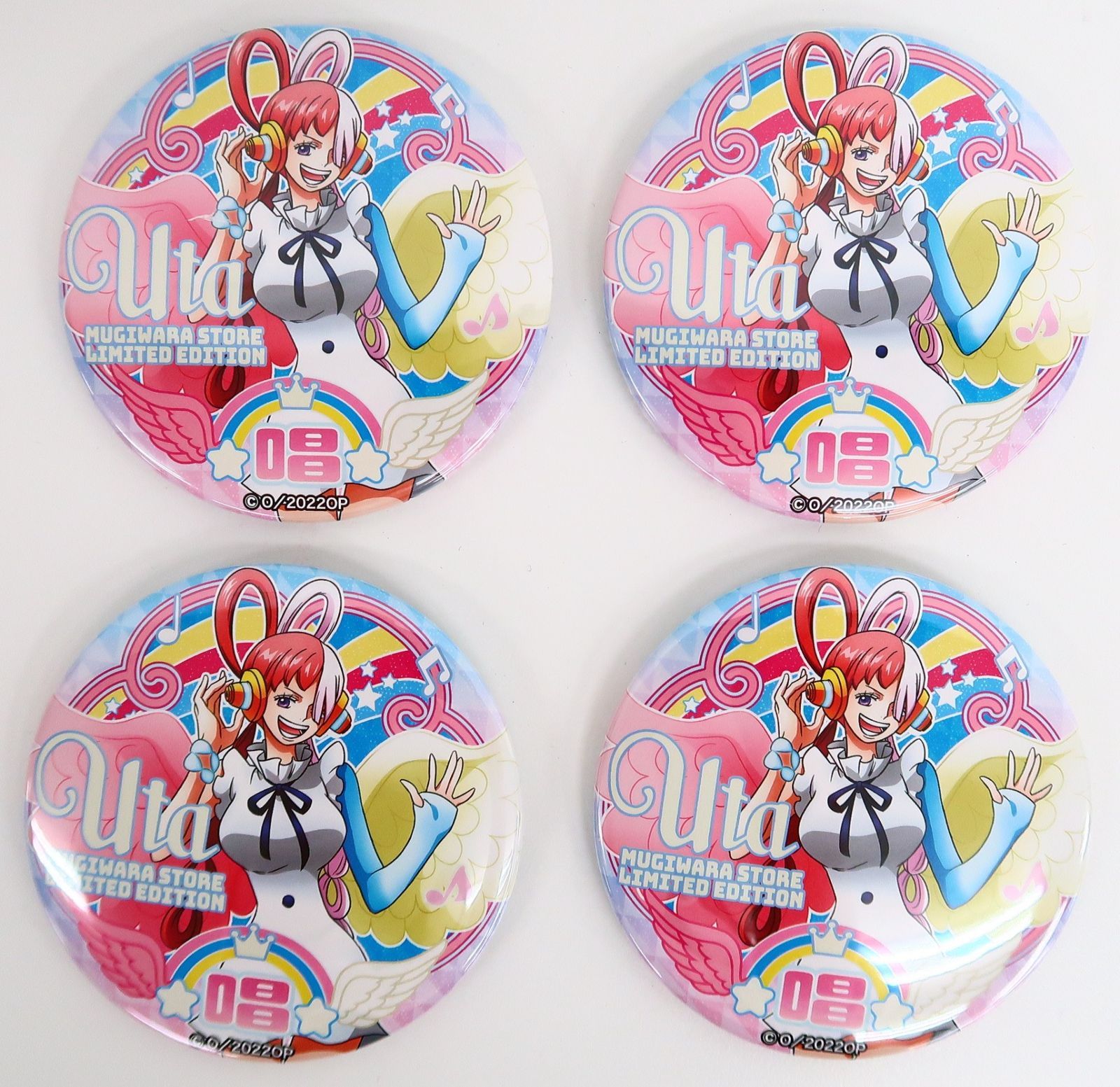 4個セット ワンピース ウタ “輩”缶バッジ 第23弾 FILM RED