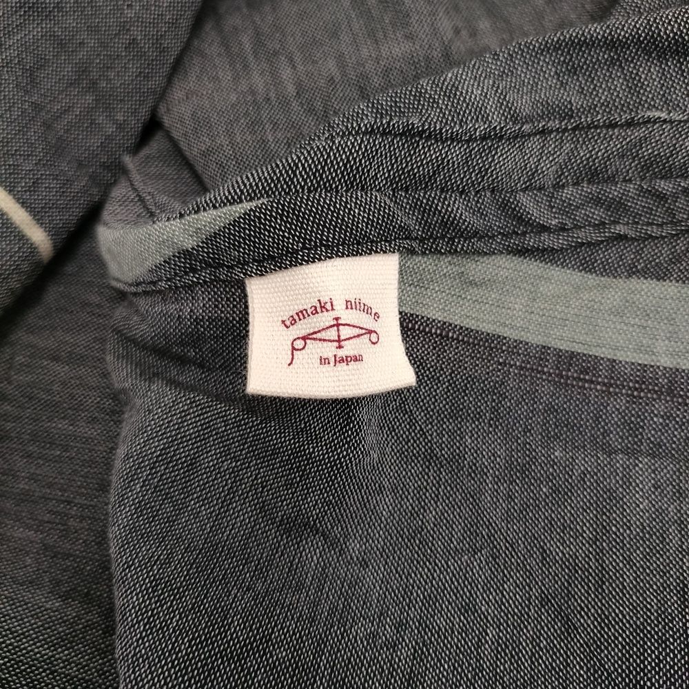 かっこいい tamaki niime fuwa-T ALL 定価24200円 GY-BE-1020 Vネック ワンピース チャコールグレー レディース 玉木新雌|タマキニイメ 5-1011M♪ 貢献