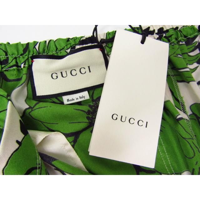 GUCCI グッチ 花柄 ポピープリント シルク ショートパンツ SIZE