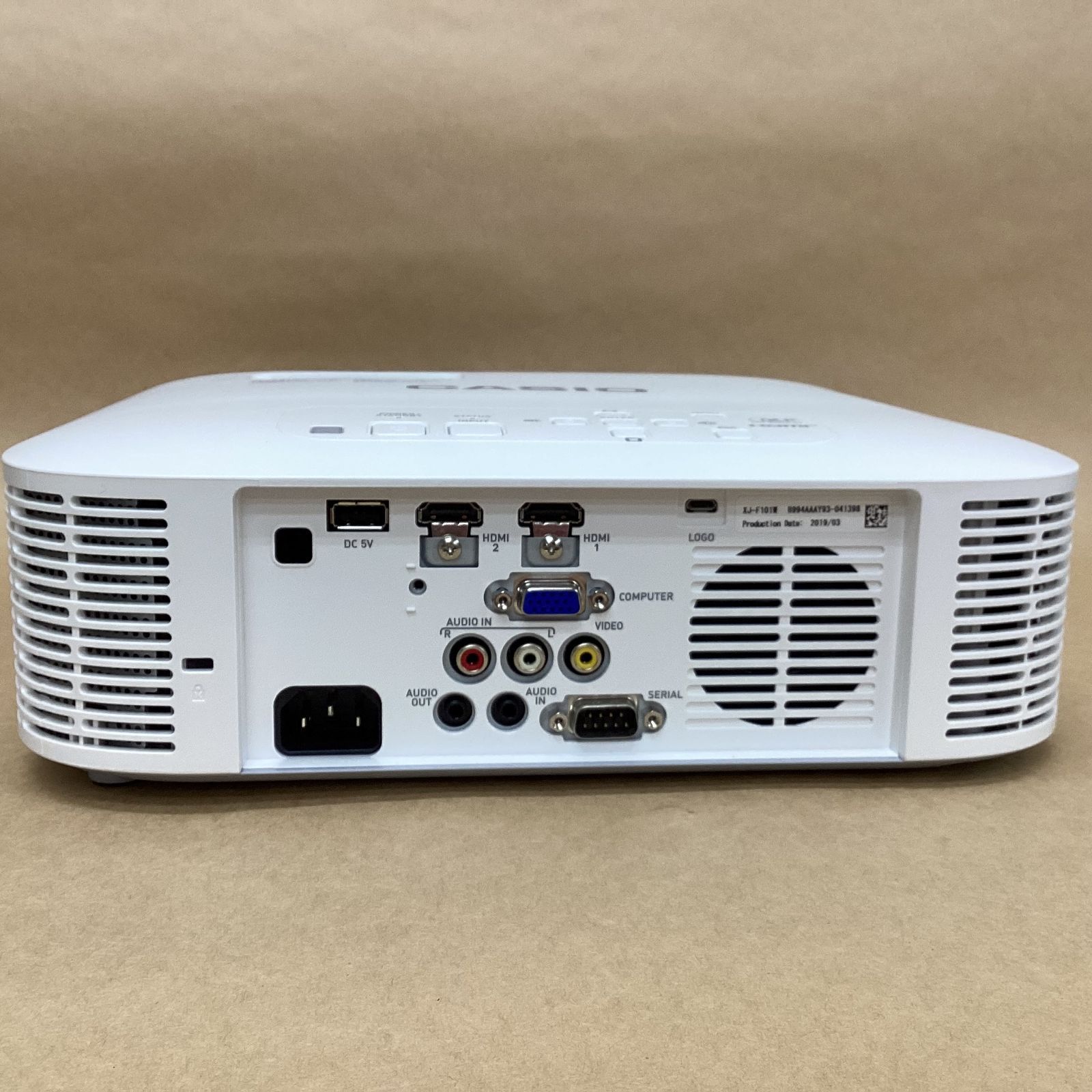 CASIO プロジェクター 本体XJ-F101W ホワイト XJ-F101W オプション | アドバンスドモデル | プロジェクター