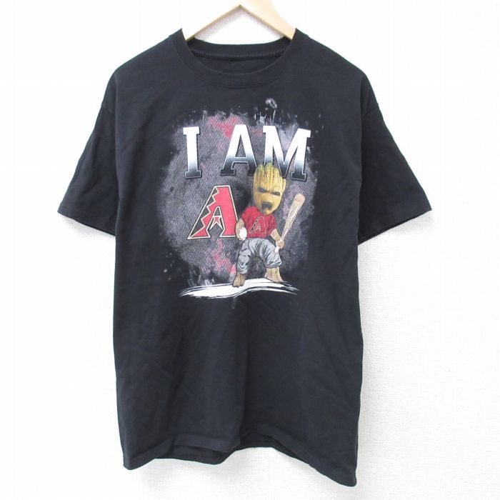 L/古着 ヘインズ Hanes 半袖 Tシャツ メンズ マーベル