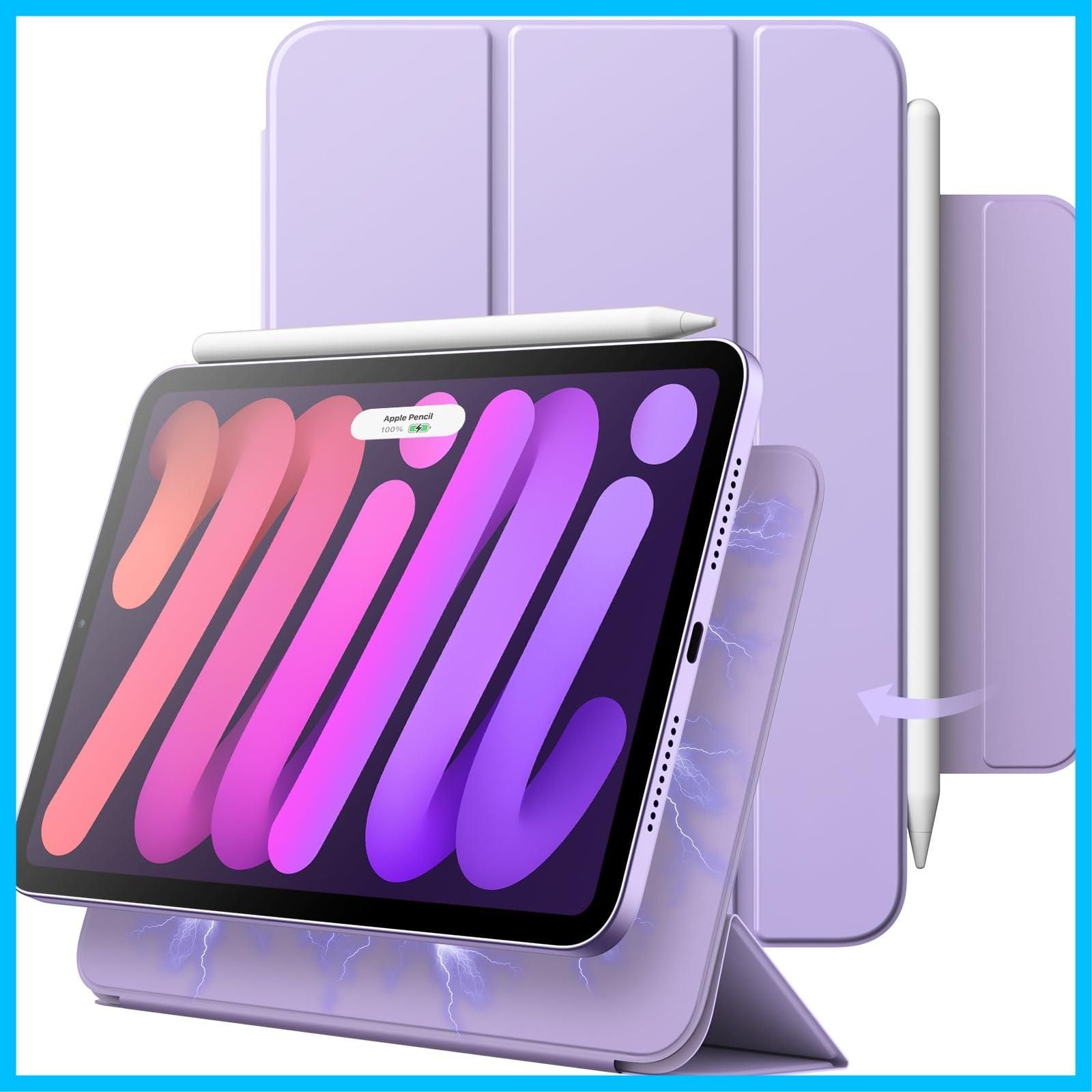 人気】iPad mini6 ケース パープル Pencil2充電対応 - メルカリ