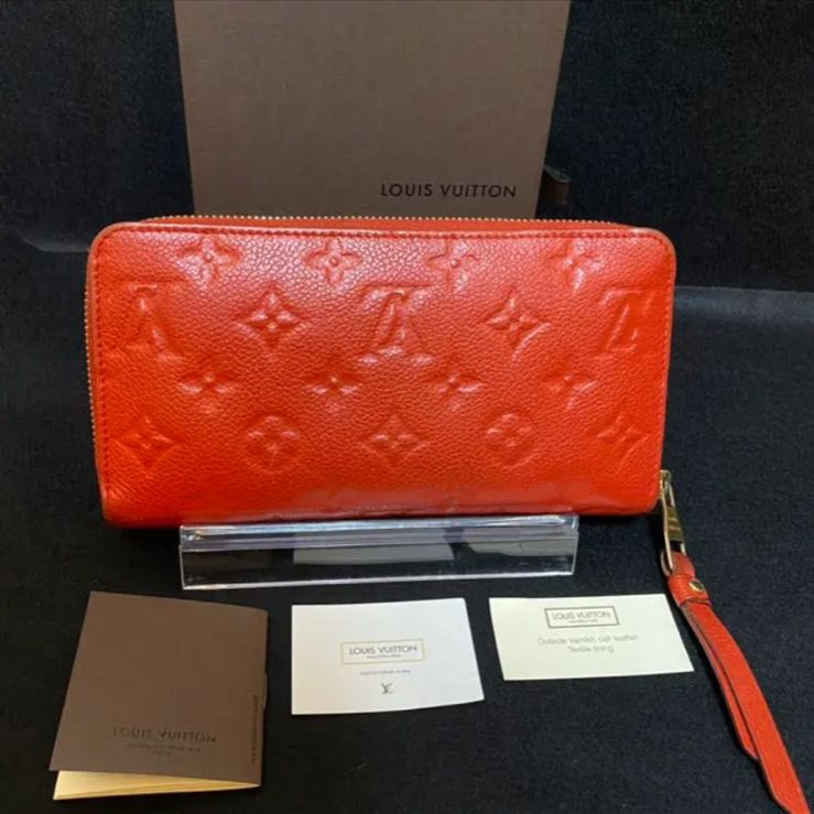 美品 LOUIS VUITTON 長財布 赤 エピラウンドファスナー 極美品・人気
